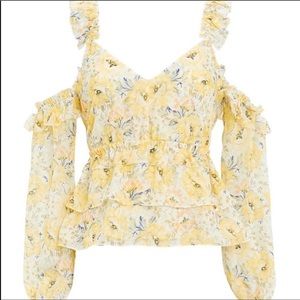 NWT Intermix Yellow Blouse